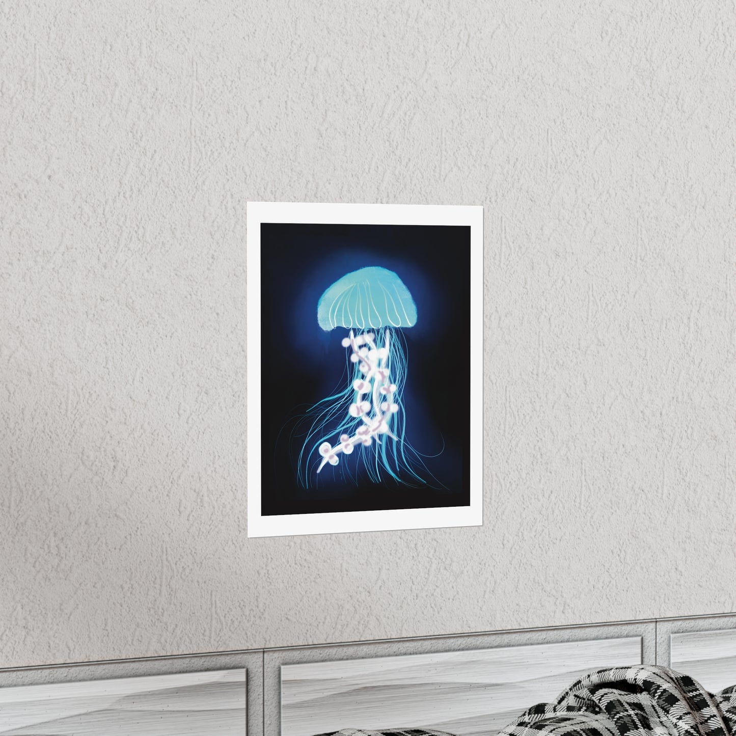 Bioluminescent Jellyfish Art Print