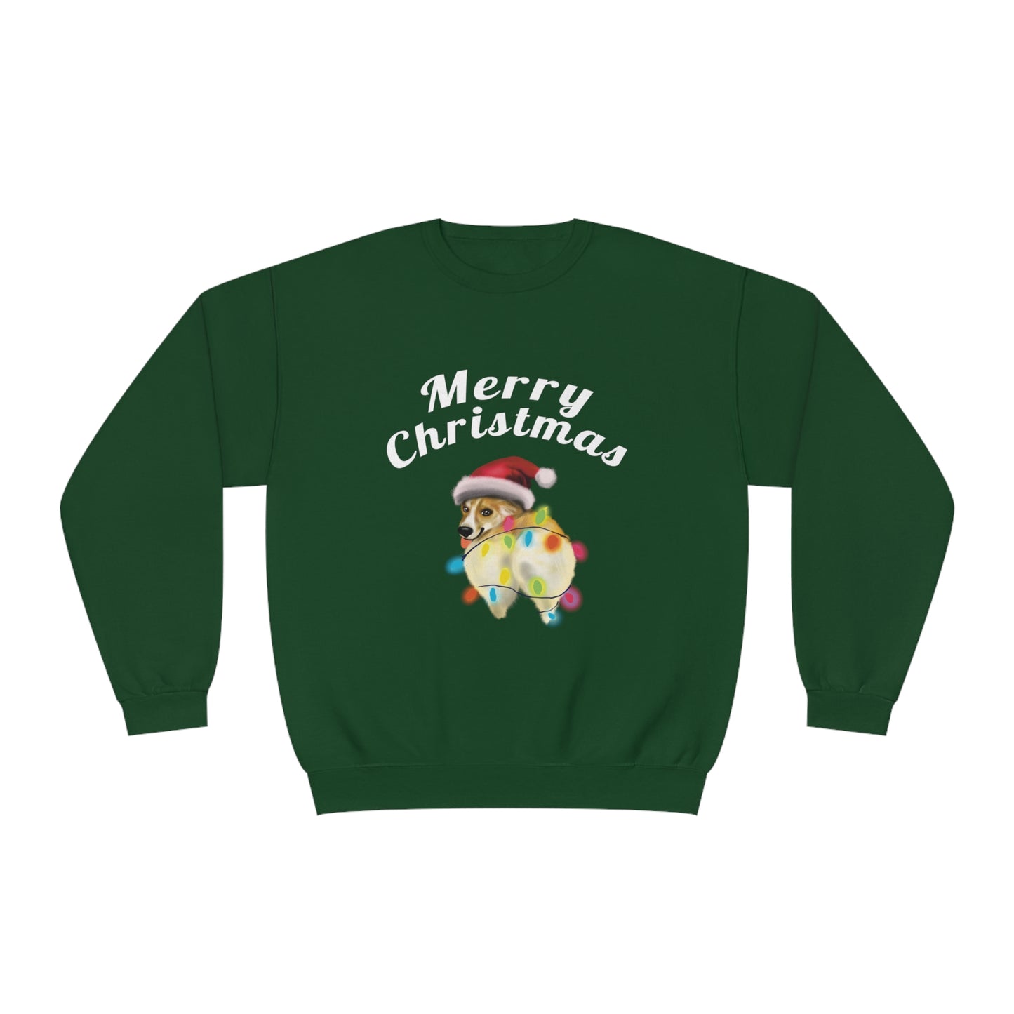 Funny Corgi Dog christmas Sweatshirt, Corgi Christmas, Corgi booty, corgi dog mom gift, funny pet portrait gift, christmas dog corgi
