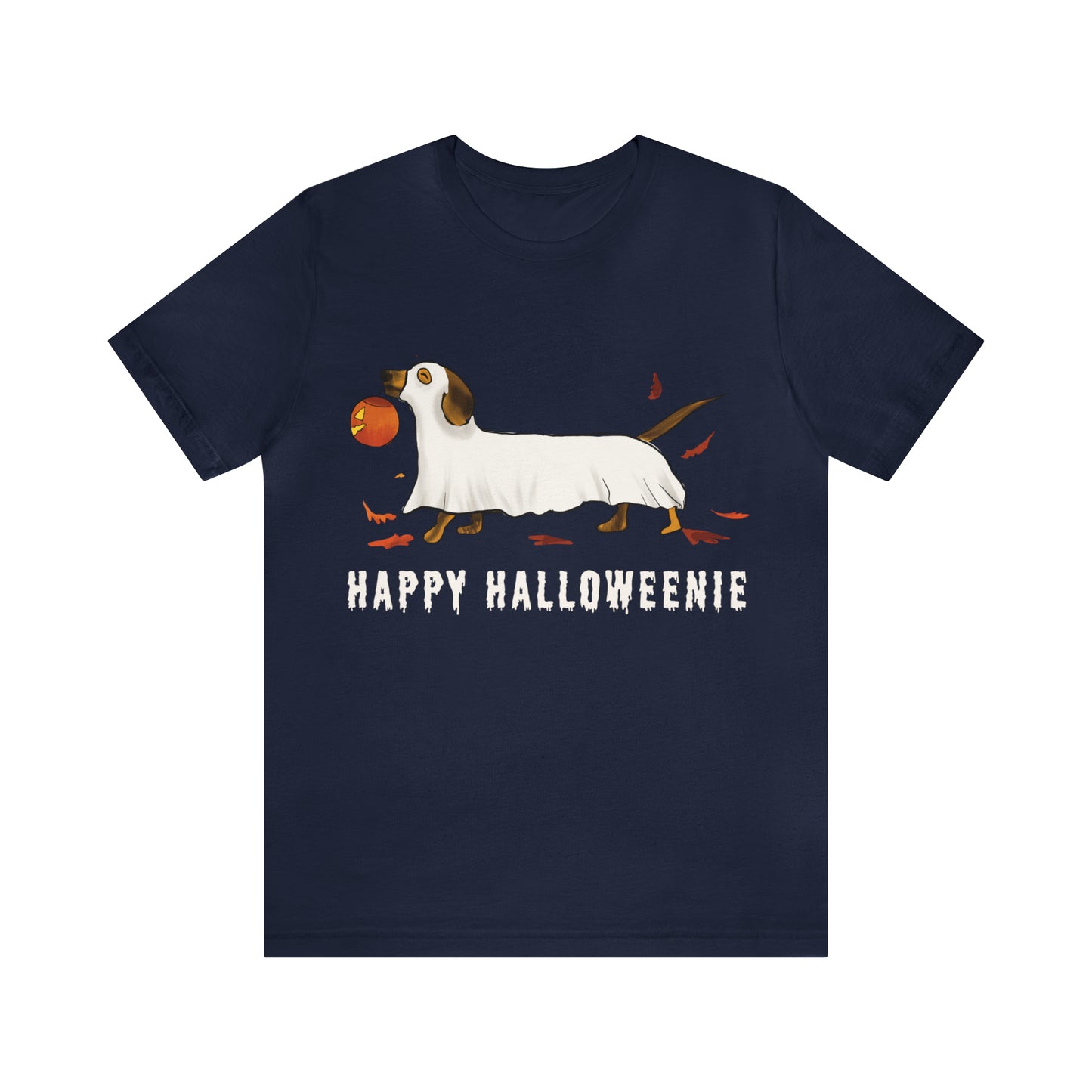 Halloween T Shirt, Cute Halloween Wiener Dog T Shirt, Funny Dog Ghost T Shirt, cute Dog halloween Shirt, gift idea for her, fall shirt