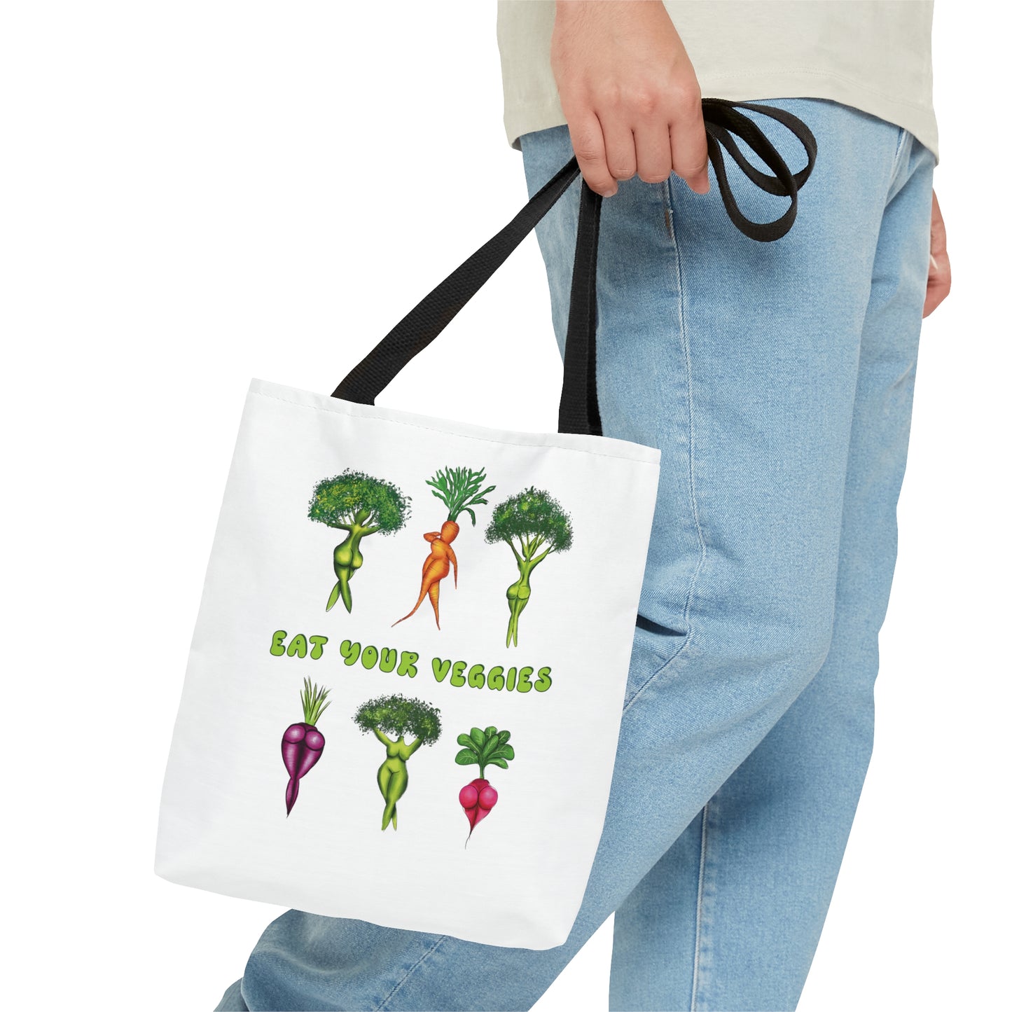 eat your veggies tote bag