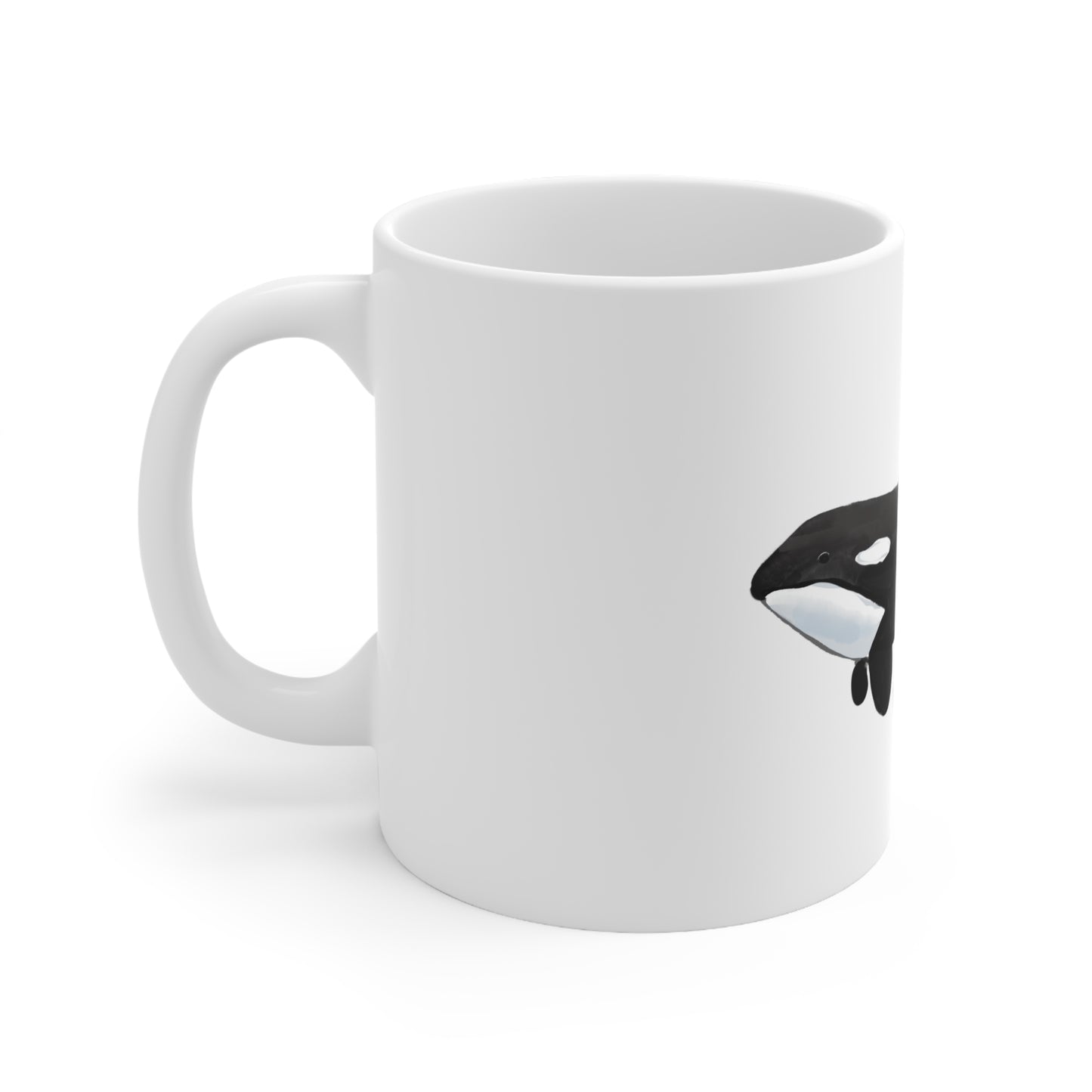 Cute Orca whale mug, killer whale mug gift, orca lover gift, cute orca whale, whale lover, cute killer whale mug