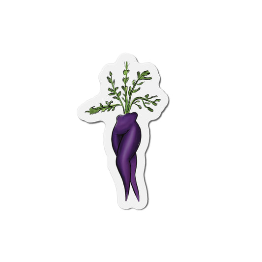 Sexy Purple Carrot Fridge Magnet