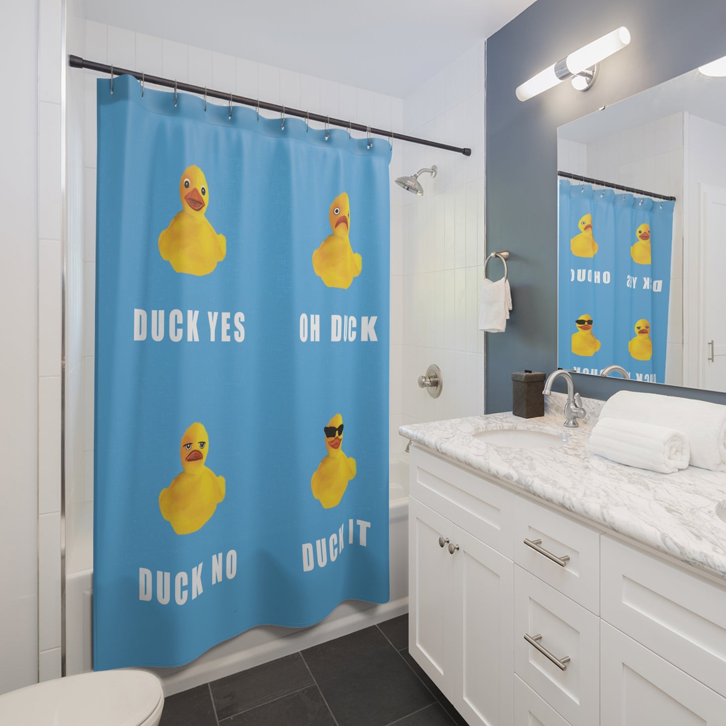 Cute Duck Shower Curtain