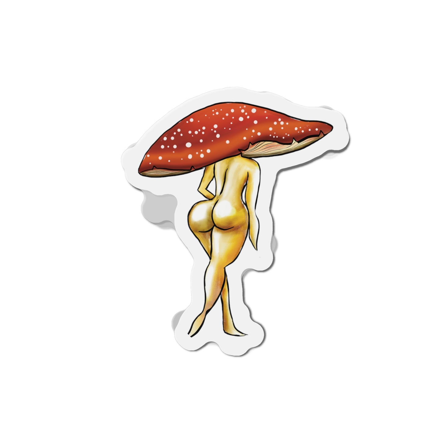 Shroom Lady Fridge Magnet