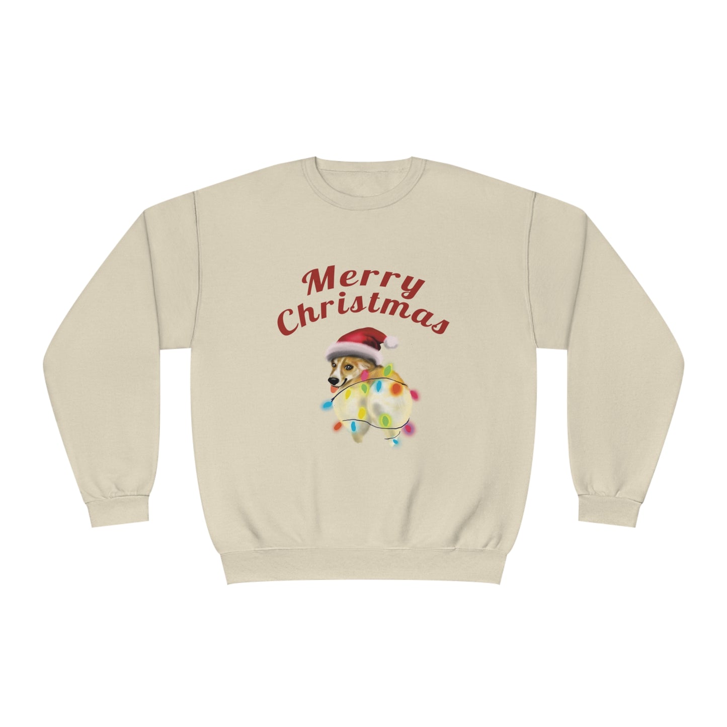 Funny Corgi Dog christmas Sweatshirt, Corgi Christmas, Corgi booty, corgi dog mom gift, funny pet portrait gift, christmas dog corgi