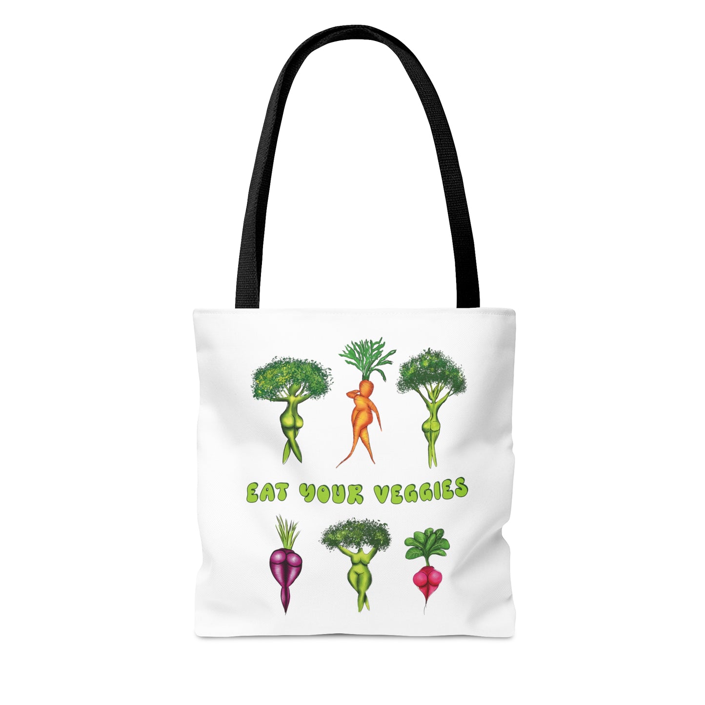 eat your veggies tote bag