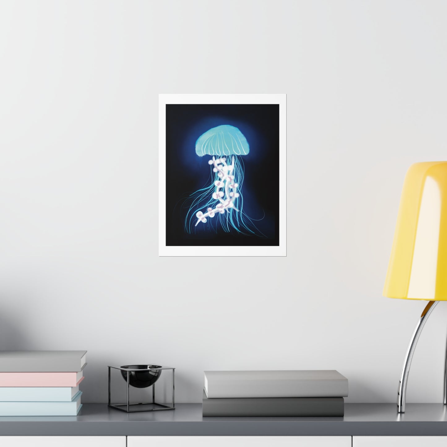 Bioluminescent Jellyfish Art Print