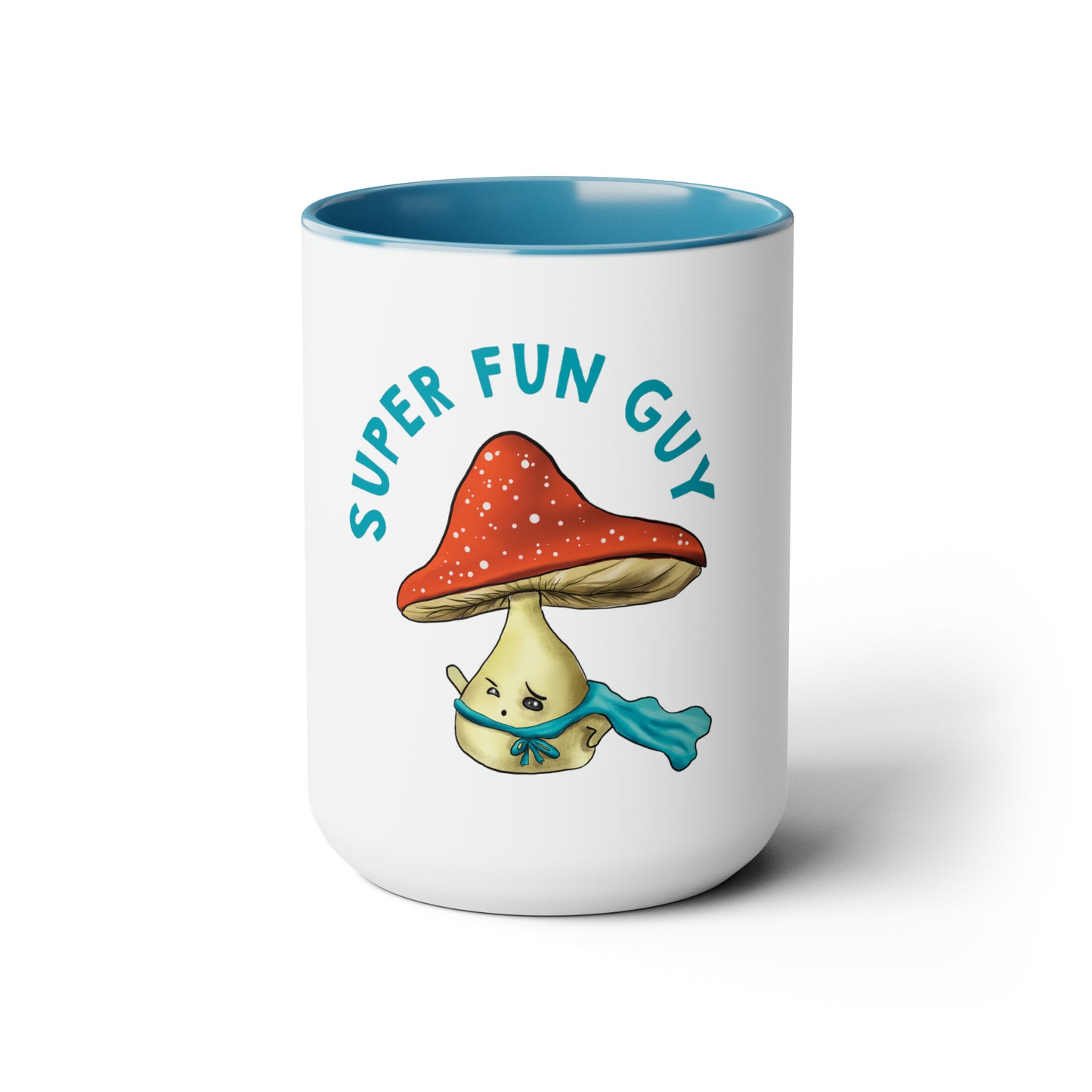 Super Fungi Pun Mug Accent, 15 oz