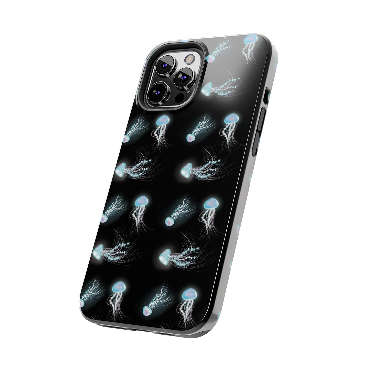 Bioluminescent Jellyfish Phone Case, Cool Trippy Psychedelic Phone Case, Glowing Jellyfish, Bioluminescent Art Cool Phone Case