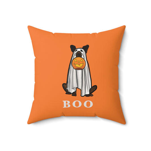 Halloween Dog pillow, Trick or treating dog halloween, dog ghost cute pillow, cute halloween decor, fun halloween decor