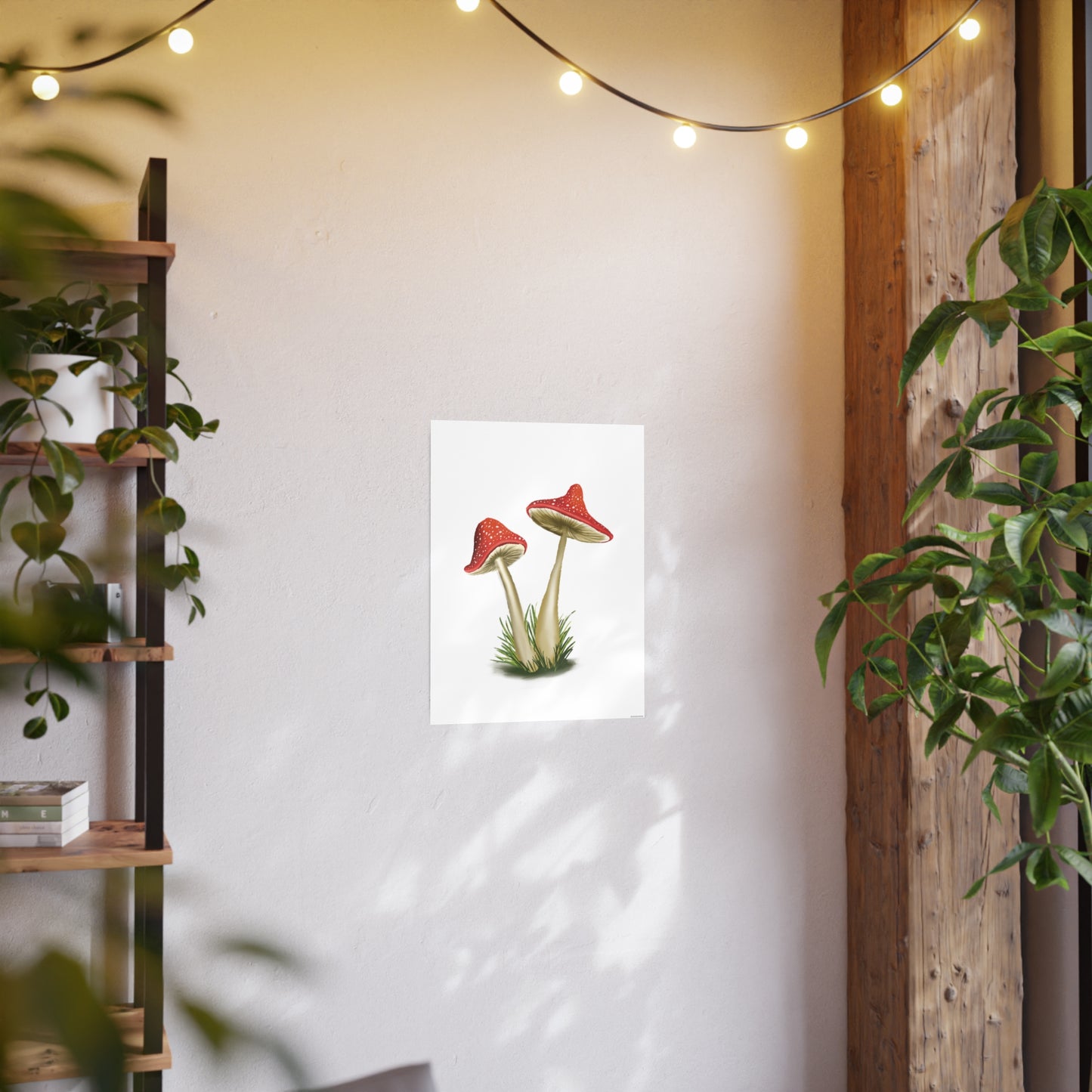 Pretty Red Mushroom Art Print