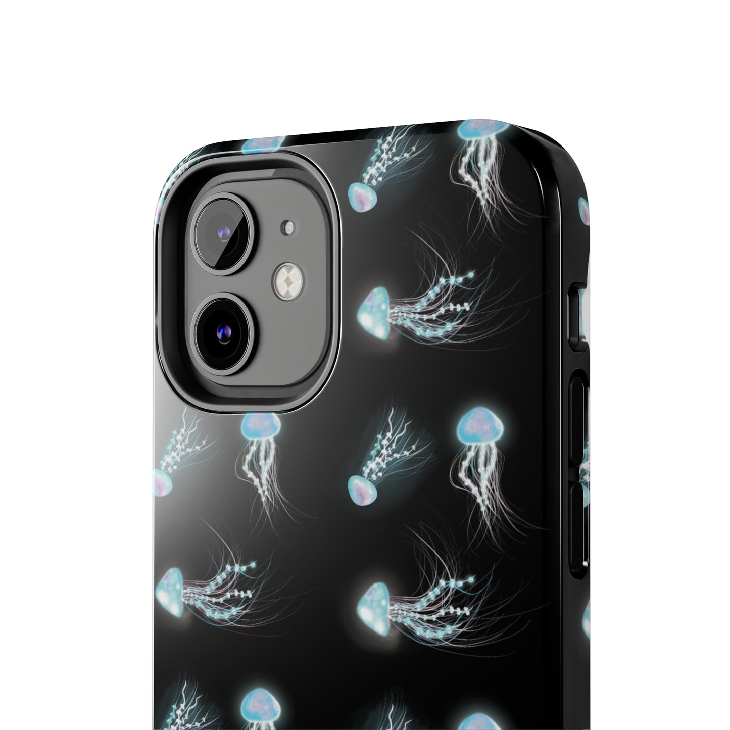 Bioluminescent Jellyfish Phone Case, Cool Trippy Psychedelic Phone Case, Glowing Jellyfish, Bioluminescent Art Cool Phone Case