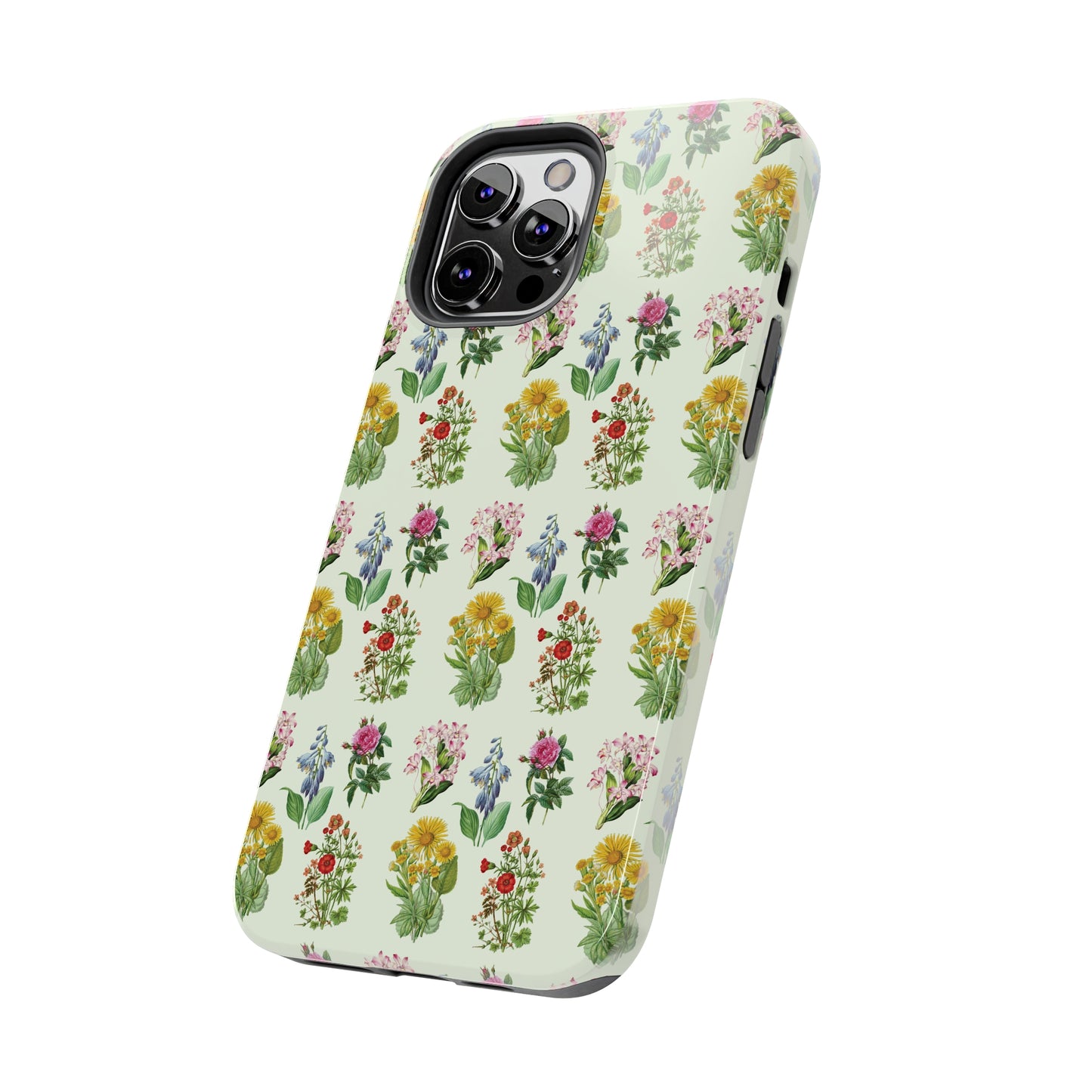 Pretty Floral Phone Case, Cute Vintage Antique Flower Phone case, sunflower Rose 19th century painting Phone Case Pattern