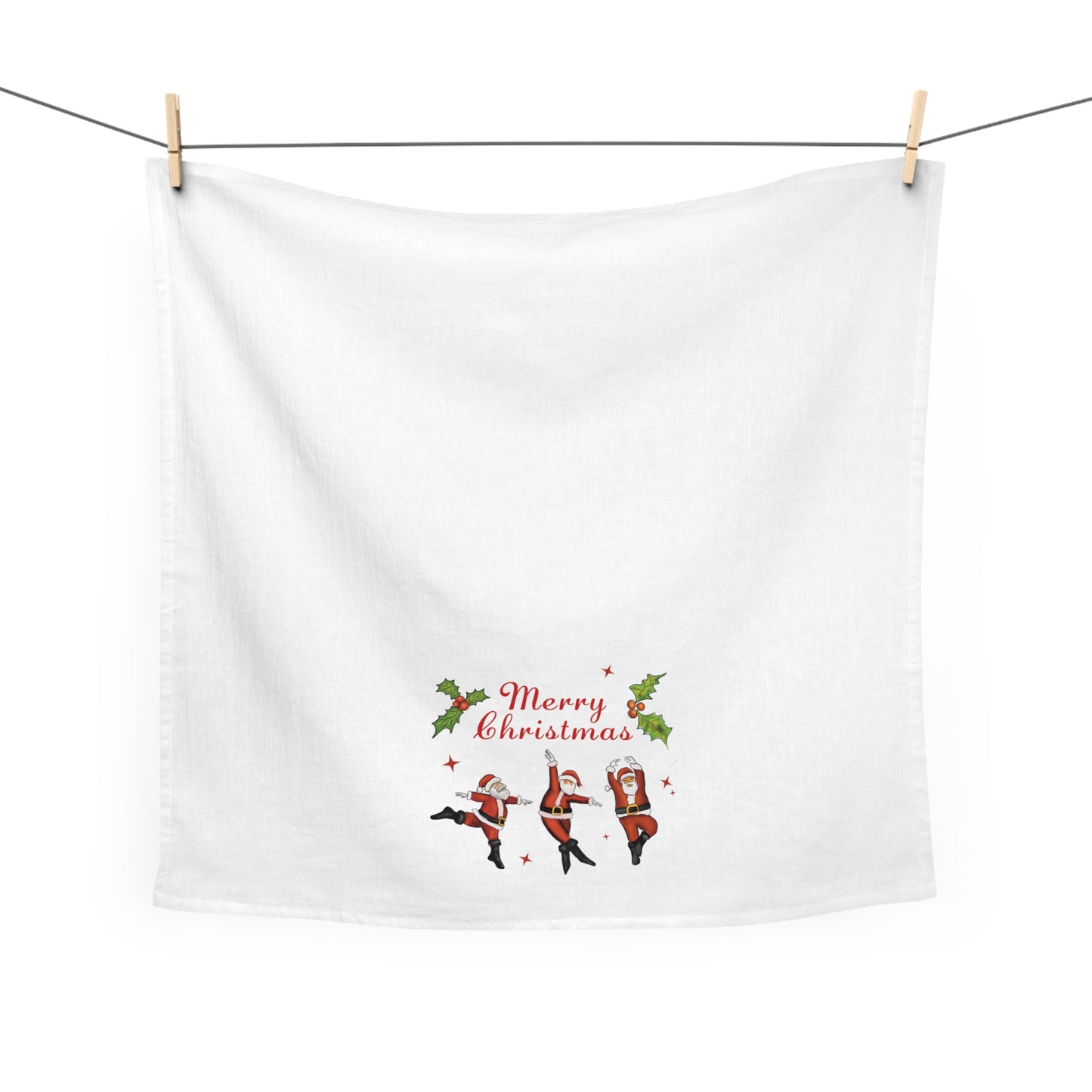 Dancing Santa Christmas Kitchen towel,