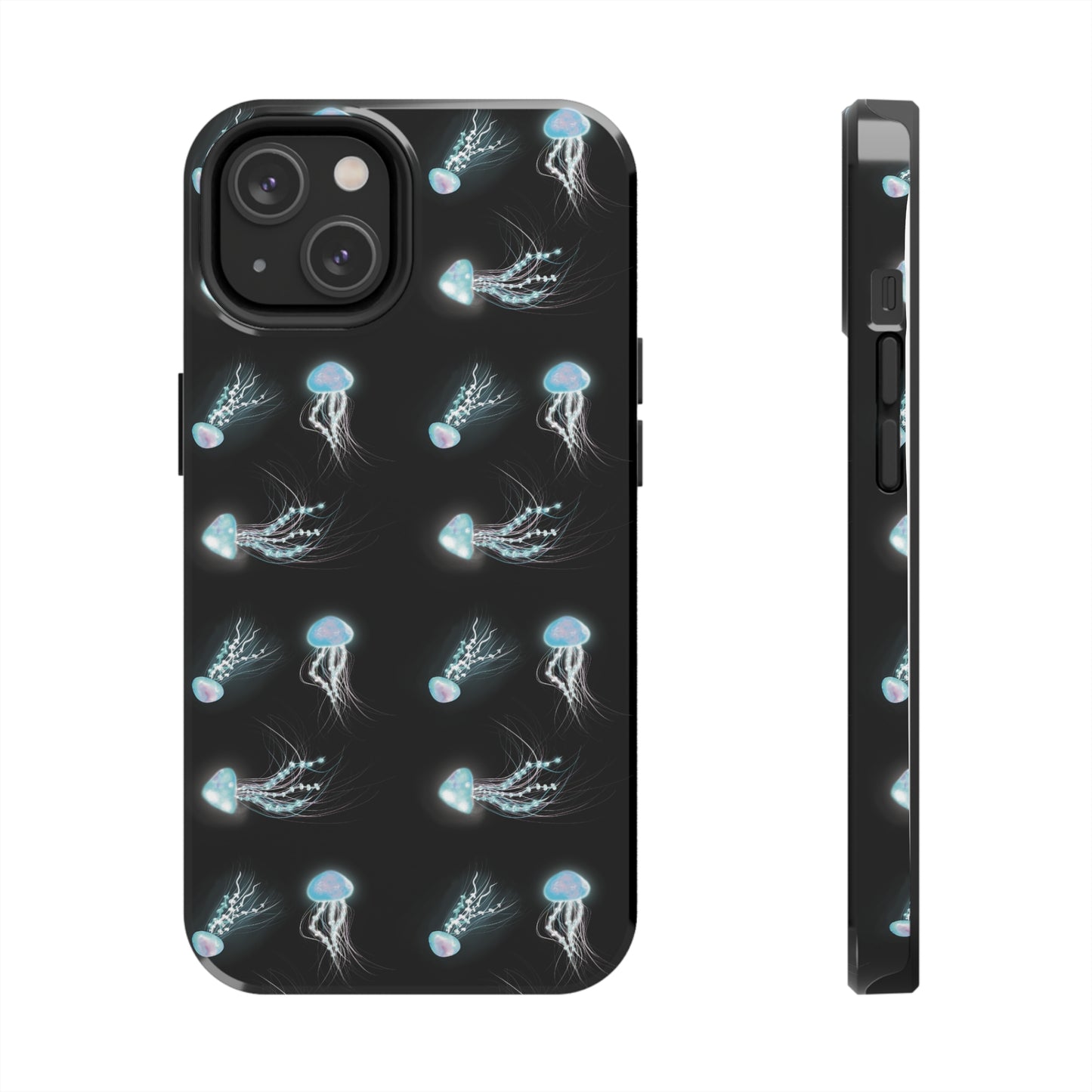 Bioluminescent Jellyfish Phone Case, Cool Trippy Psychedelic Phone Case, Glowing Jellyfish, Bioluminescent Art Cool Phone Case