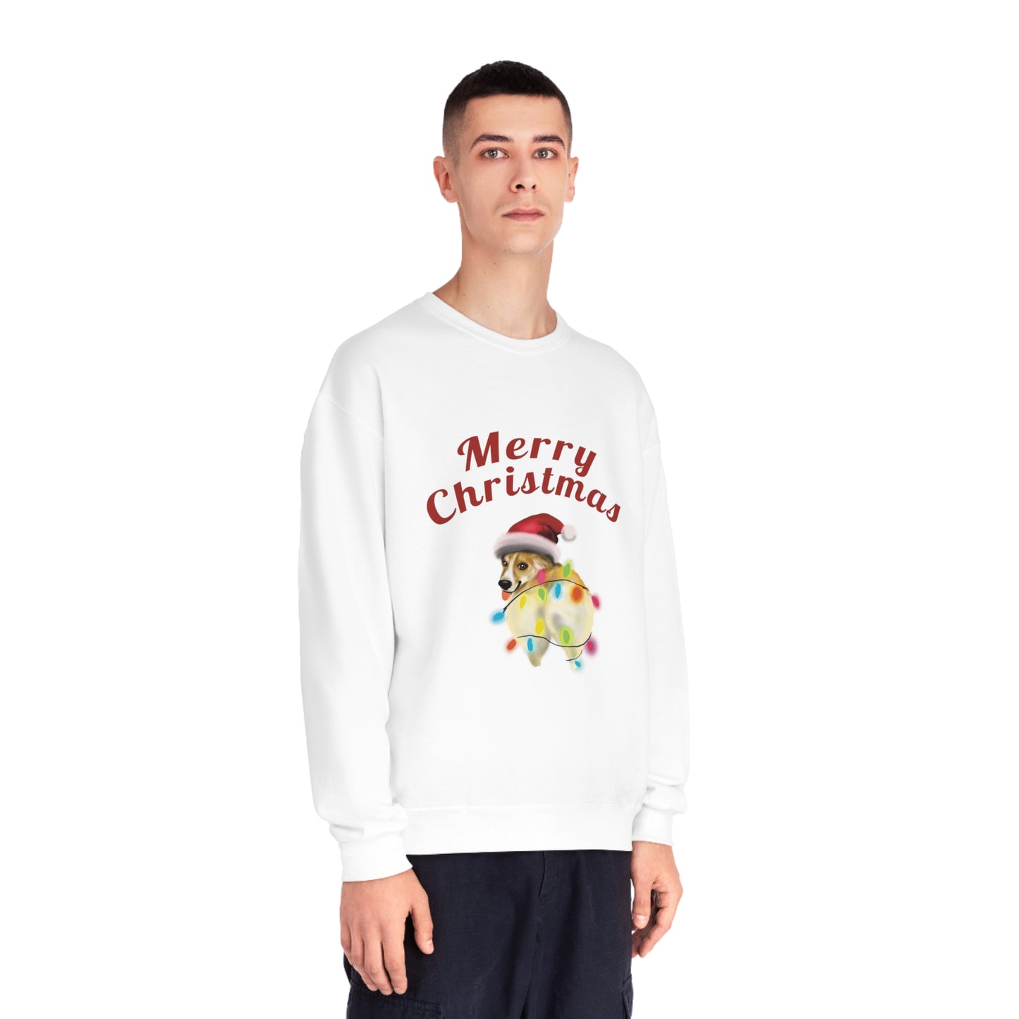 Funny Corgi Dog christmas Sweatshirt, Corgi Christmas, Corgi booty, corgi dog mom gift, funny pet portrait gift, christmas dog corgi