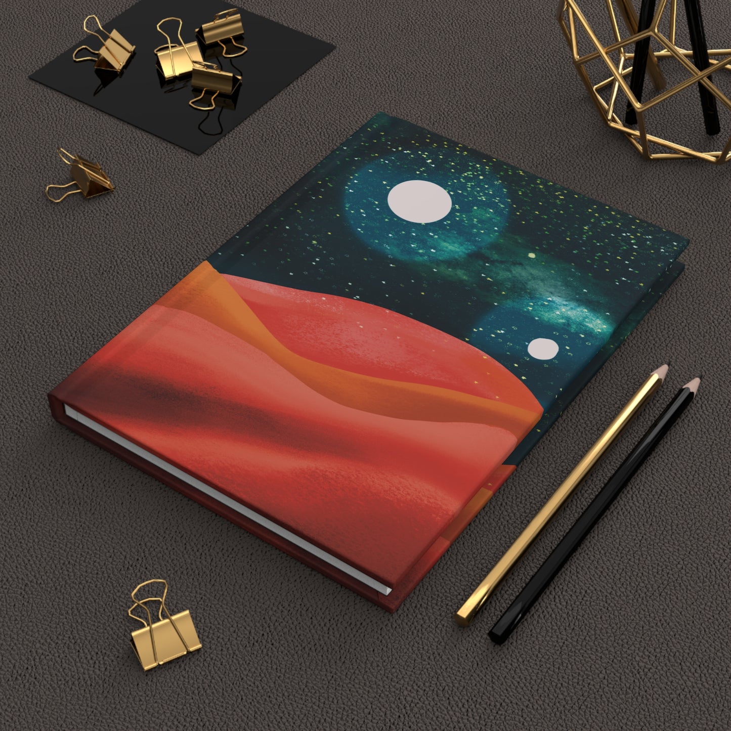 Galaxy Stars Hardcover Journal Matte