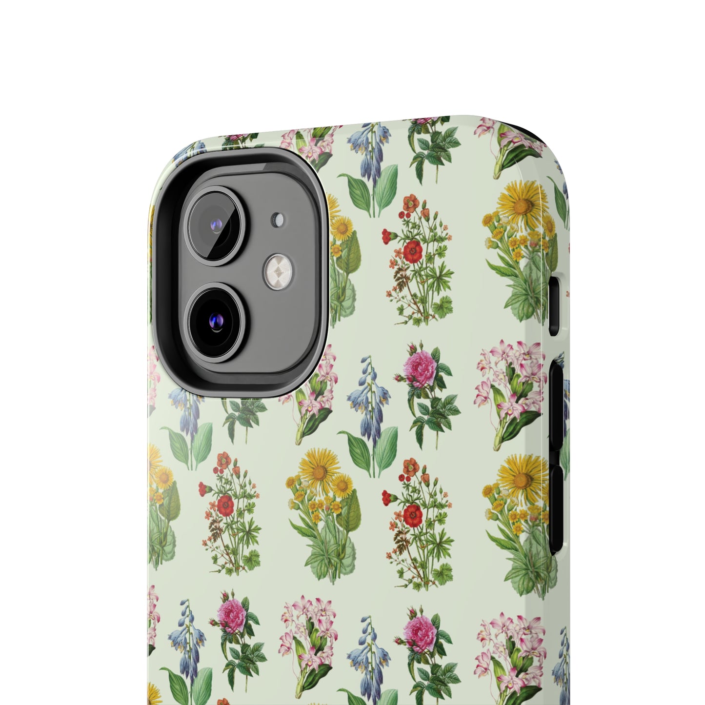 Pretty Floral Phone Case, Cute Vintage Antique Flower Phone case, sunflower Rose 19th century painting Phone Case Pattern