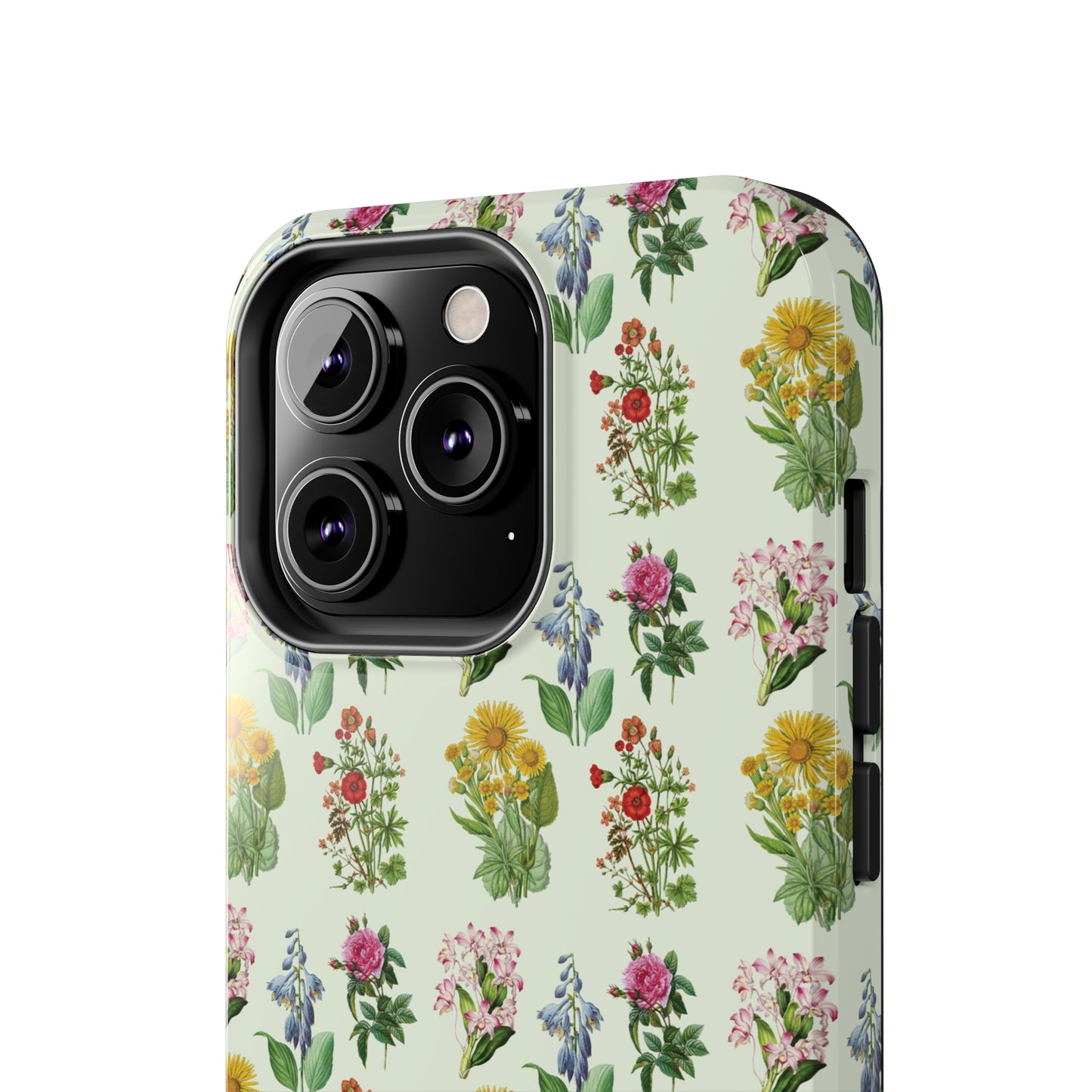 Pretty Floral Phone Case, Cute Vintage Antique Flower Phone case, sunflower Rose 19th century painting Phone Case Pattern