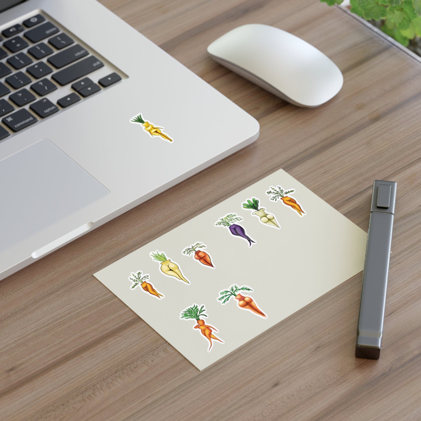 Sexy Veggie Illustration Sticker Sheet