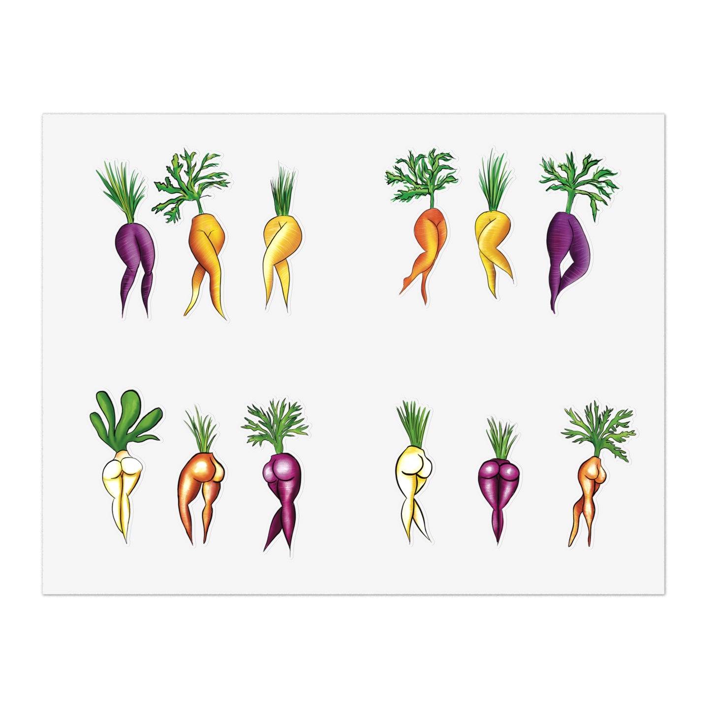 Sexy Veggies Sticker Sheets