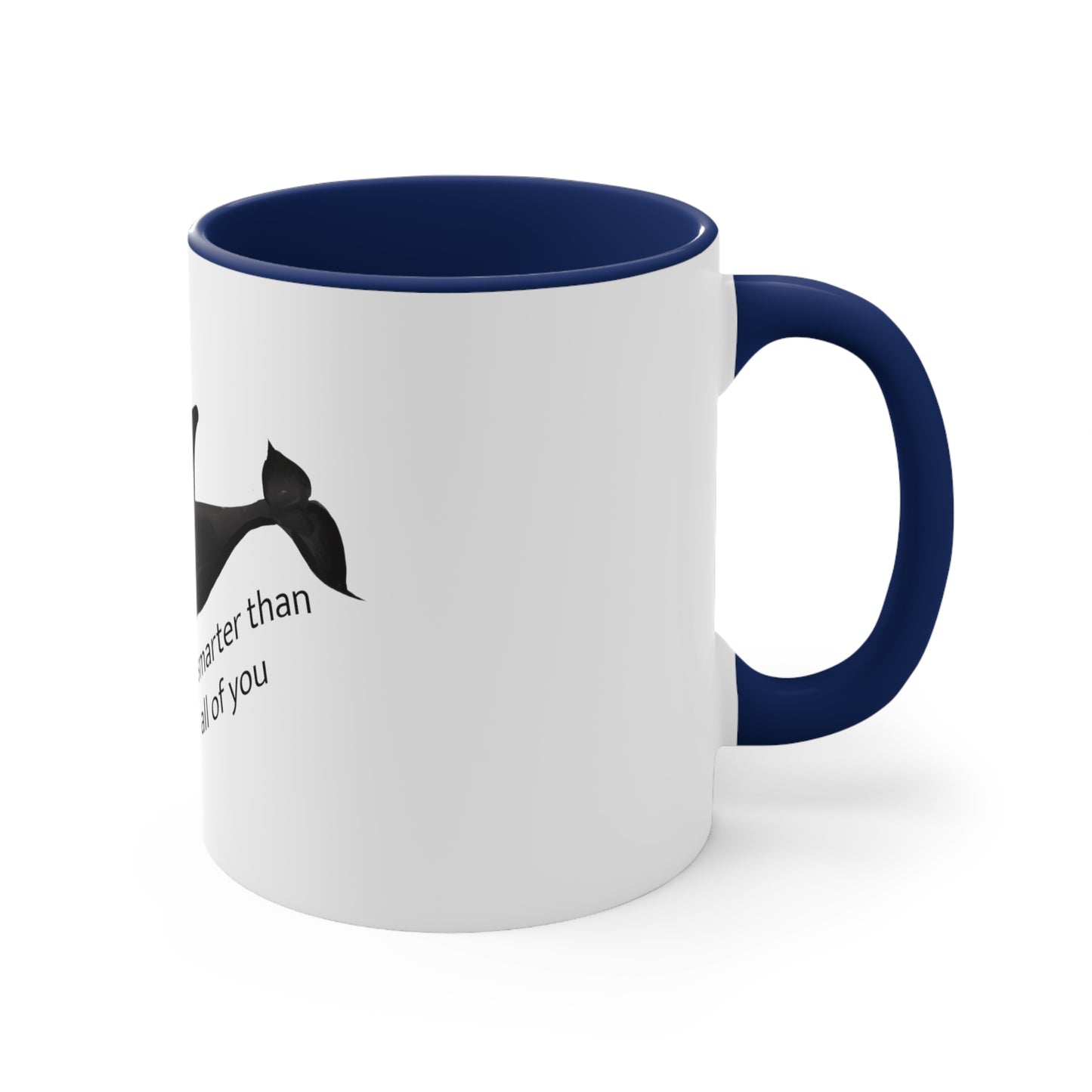 Cute Funny Orca Whale Mug, Accent mug, Black orca whale mug, accent mug 11 oz black orca mug