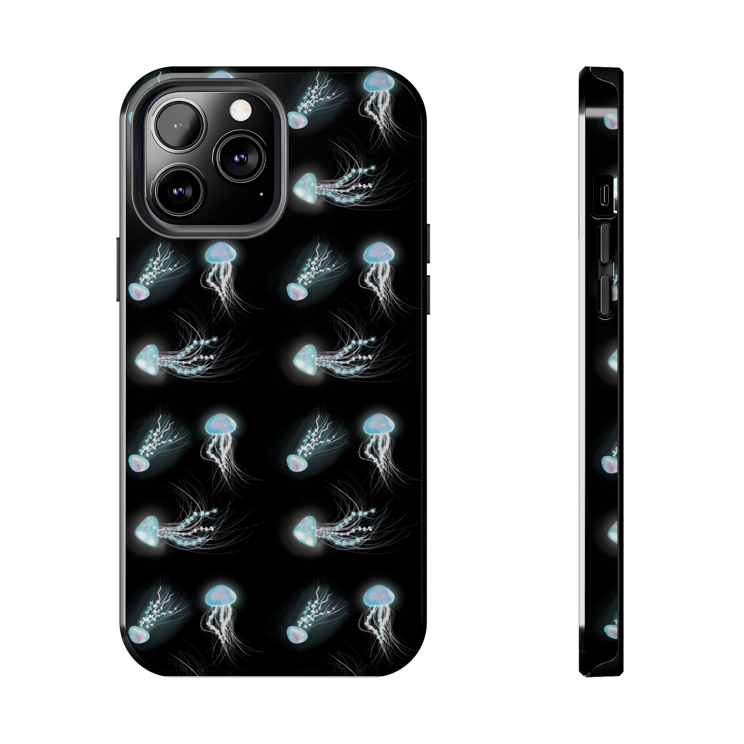 Bioluminescent Jellyfish Phone Case, Cool Trippy Psychedelic Phone Case, Glowing Jellyfish, Bioluminescent Art Cool Phone Case