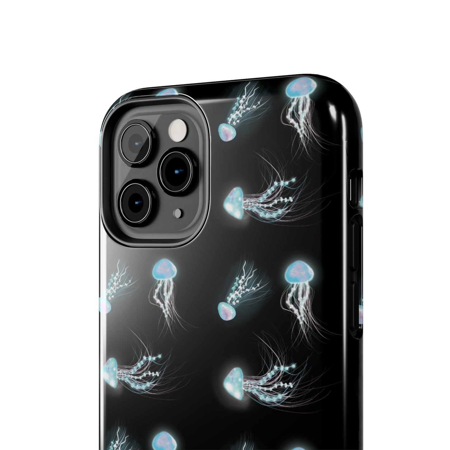 Bioluminescent Jellyfish Phone Case, Cool Trippy Psychedelic Phone Case, Glowing Jellyfish, Bioluminescent Art Cool Phone Case