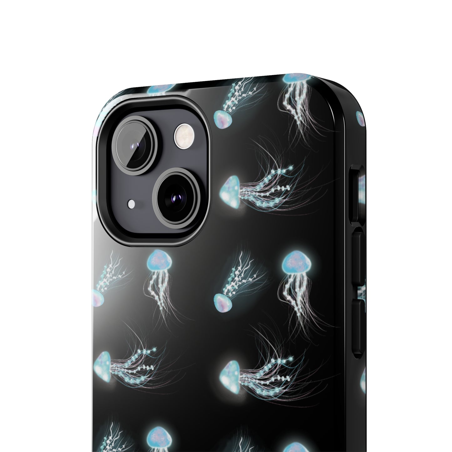 Bioluminescent Jellyfish Phone Case, Cool Trippy Psychedelic Phone Case, Glowing Jellyfish, Bioluminescent Art Cool Phone Case