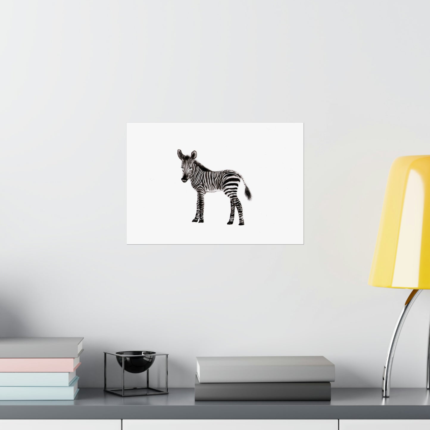 graphite zebra poster, Graphite pencil drawing baby zebra, cute poster, kids room art print, cute graphite animals