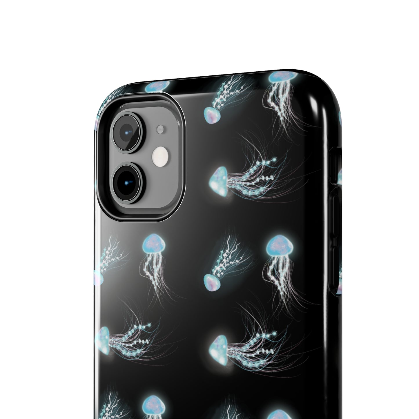 Bioluminescent Jellyfish Phone Case, Cool Trippy Psychedelic Phone Case, Glowing Jellyfish, Bioluminescent Art Cool Phone Case