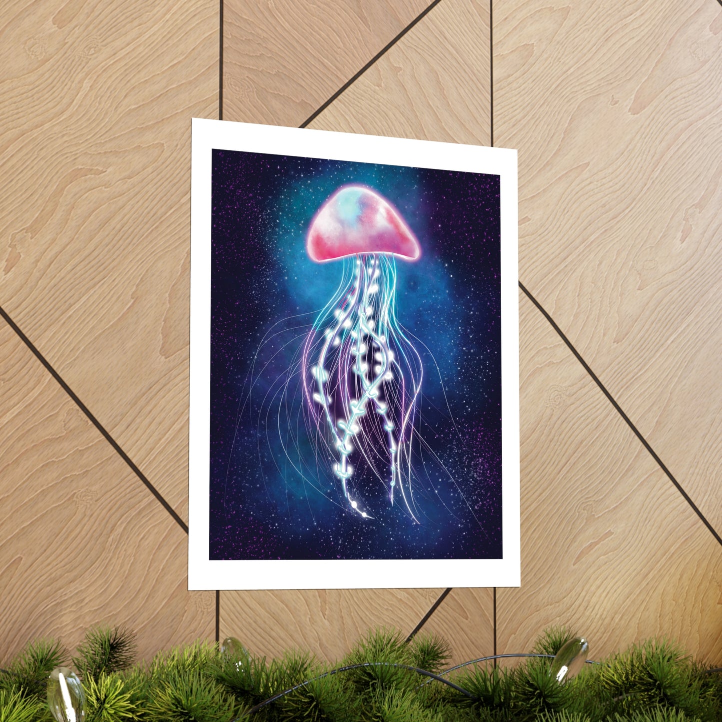 Bioluminescent Jellyfish Poster