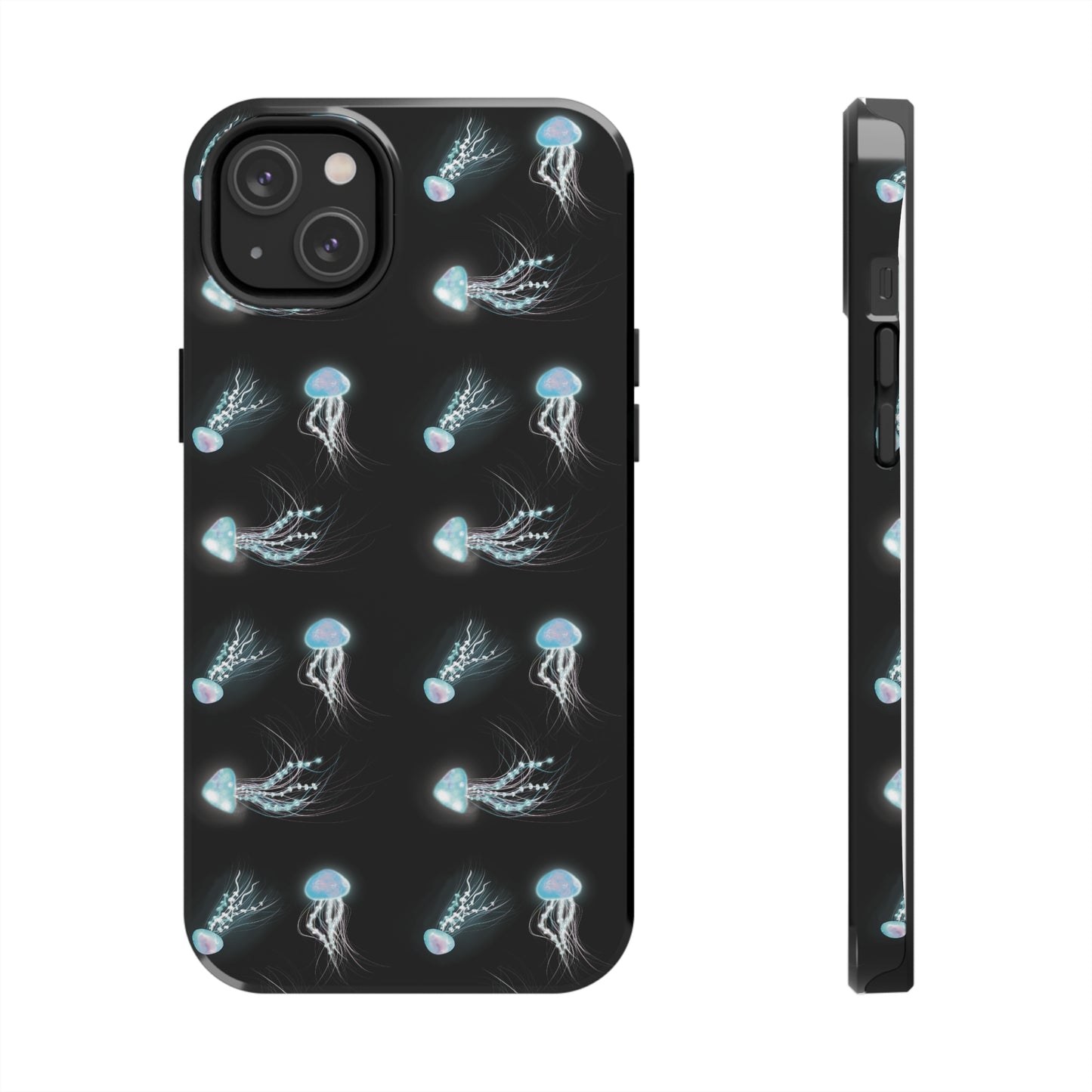 Bioluminescent Jellyfish Phone Case, Cool Trippy Psychedelic Phone Case, Glowing Jellyfish, Bioluminescent Art Cool Phone Case