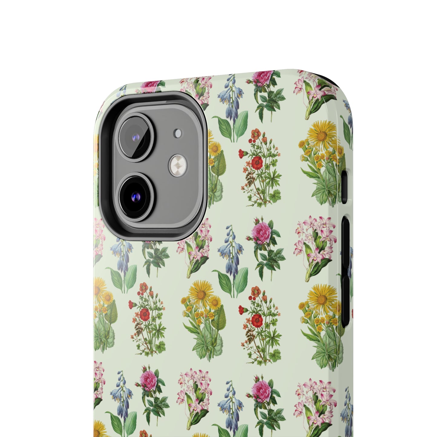 Pretty Floral Phone Case, Cute Vintage Antique Flower Phone case, sunflower Rose 19th century painting Phone Case Pattern