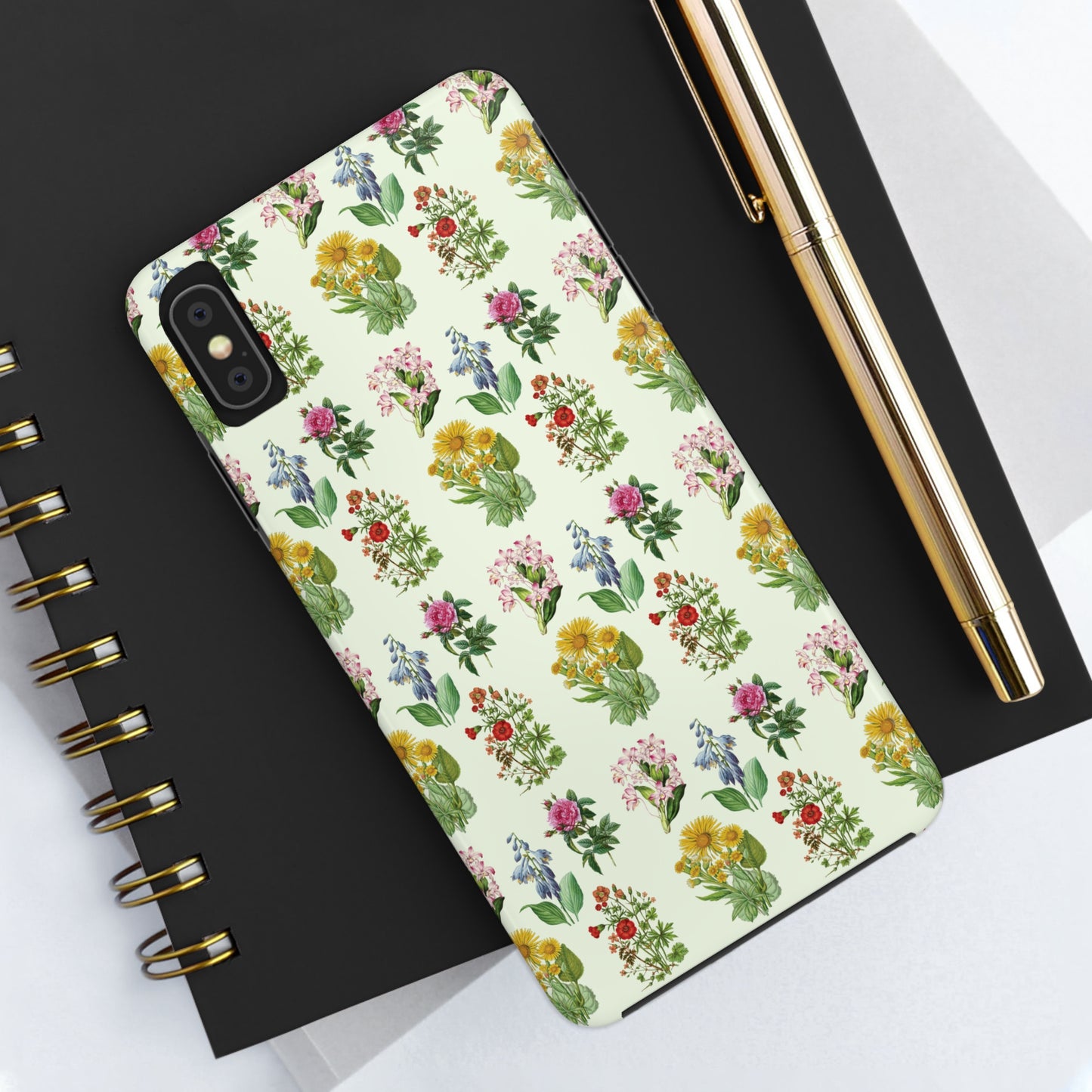 Pretty Floral Phone Case, Cute Vintage Antique Flower Phone case, sunflower Rose 19th century painting Phone Case Pattern