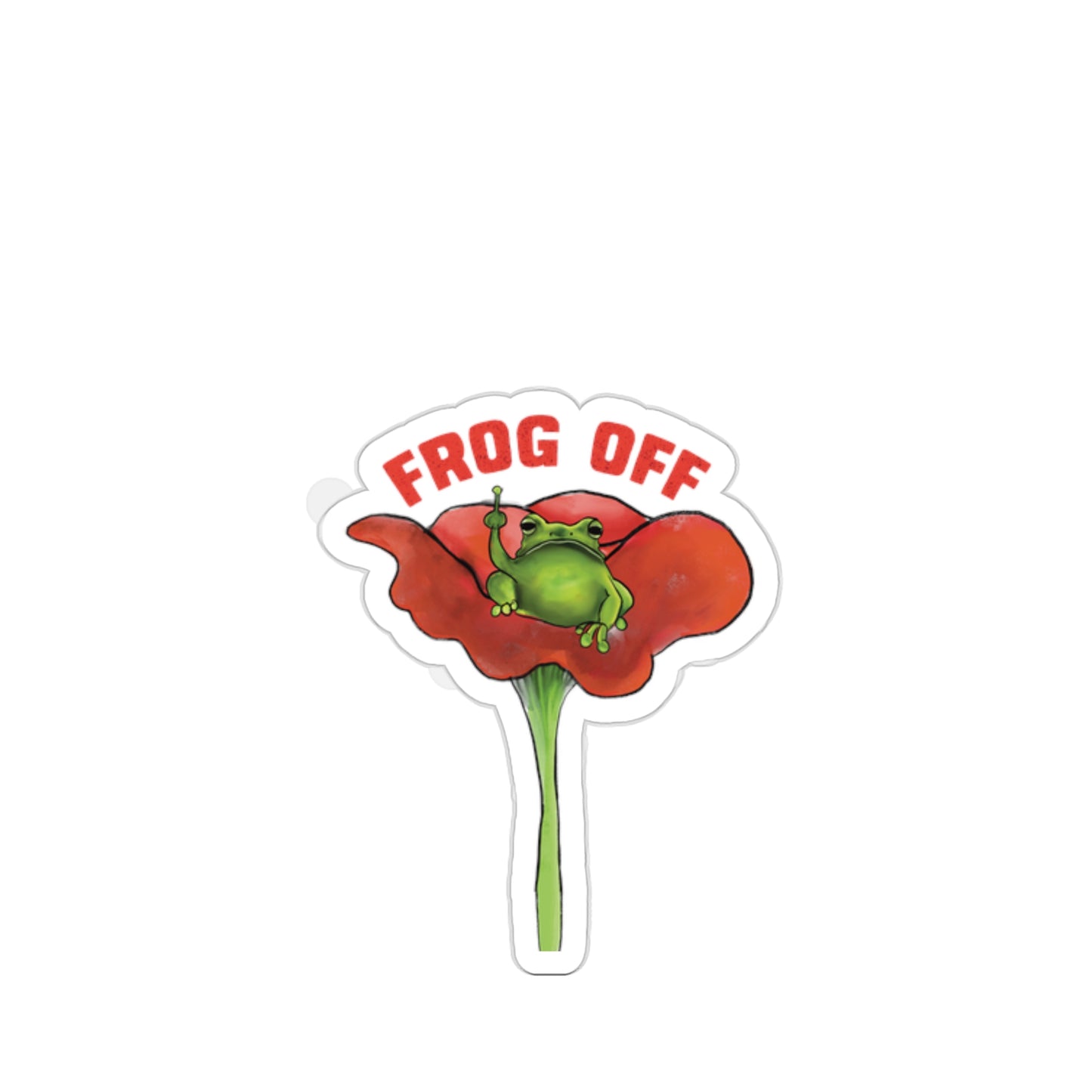 Frog Off Sticker