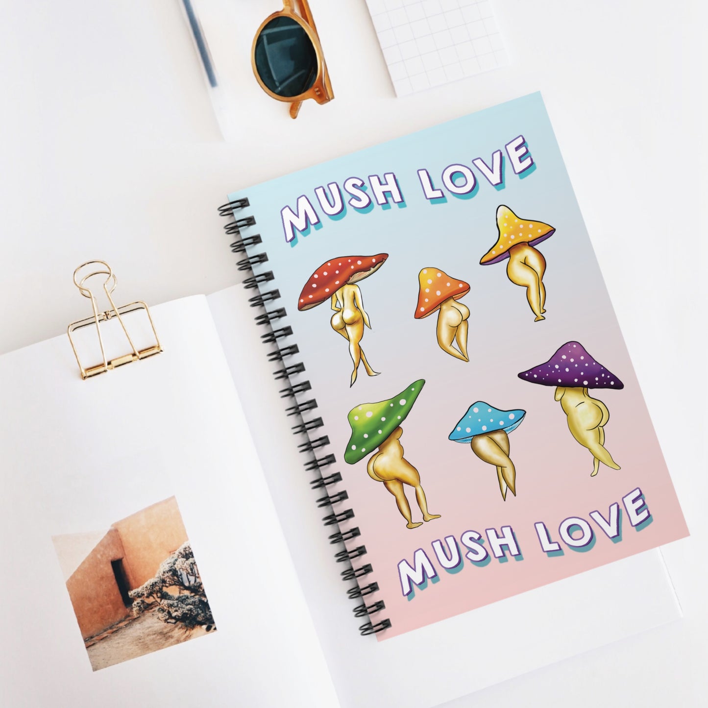 Mush Love Spiral Notebook