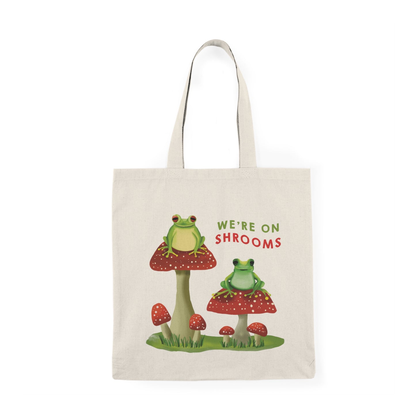 Cute Shrooms Frog Tote Bag