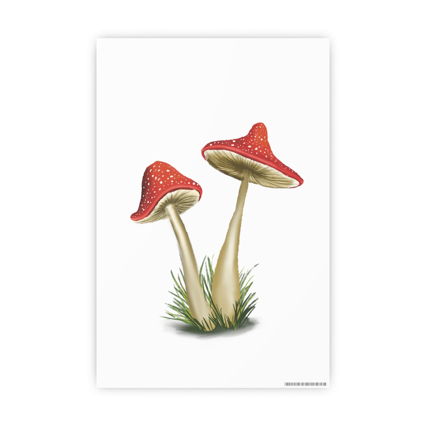 Pretty Red Mushroom Art Print