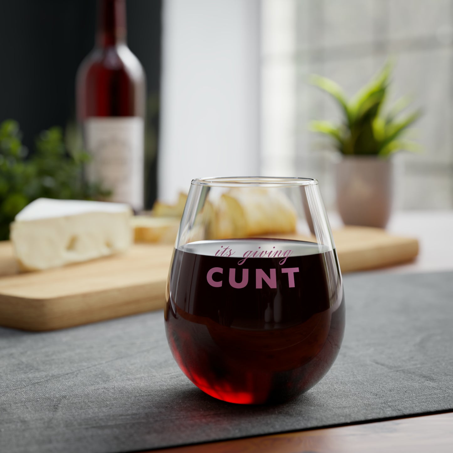 It's Giving C*nt Wine Glass