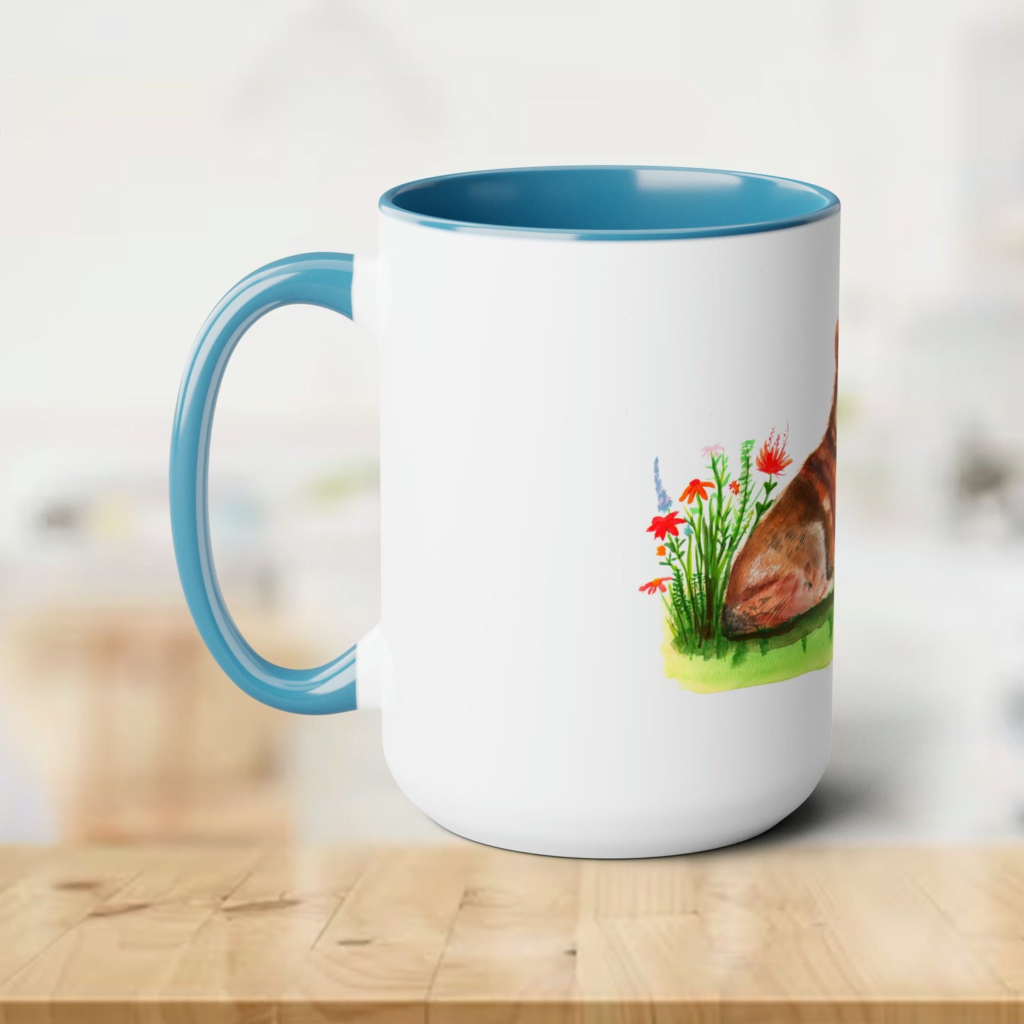 Cute watercolor Corgi Mug