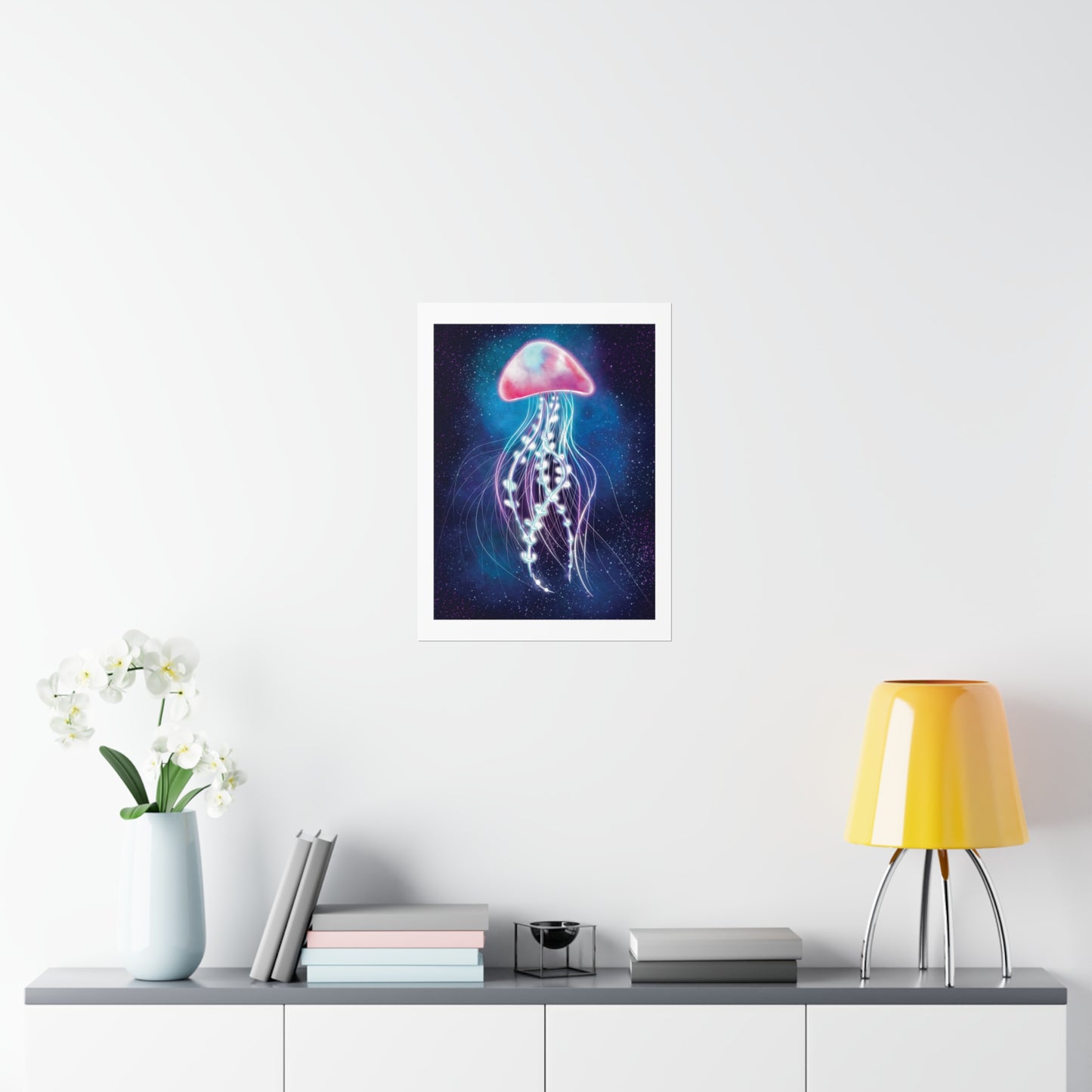 Bioluminescent Jellyfish Poster