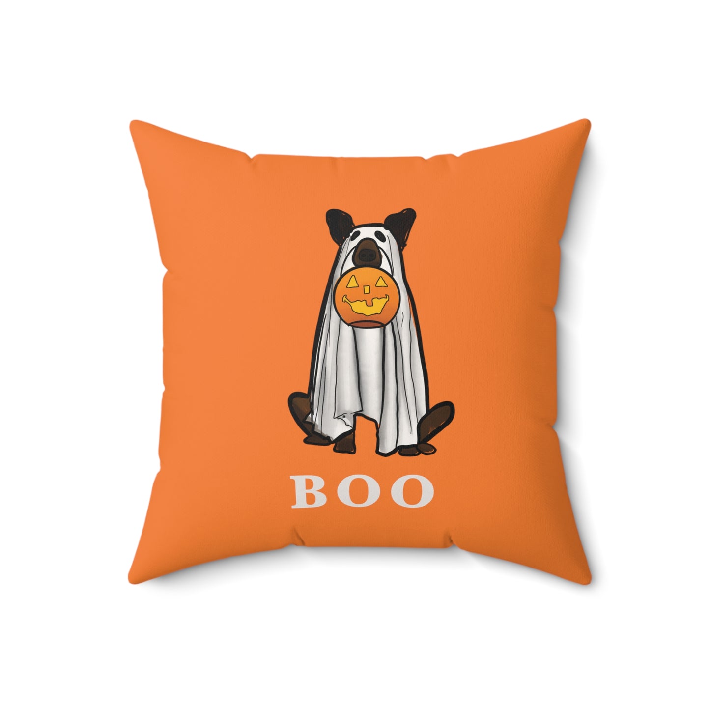 Halloween Dog pillow, Trick or treating dog halloween, dog ghost cute pillow, cute halloween decor, fun halloween decor