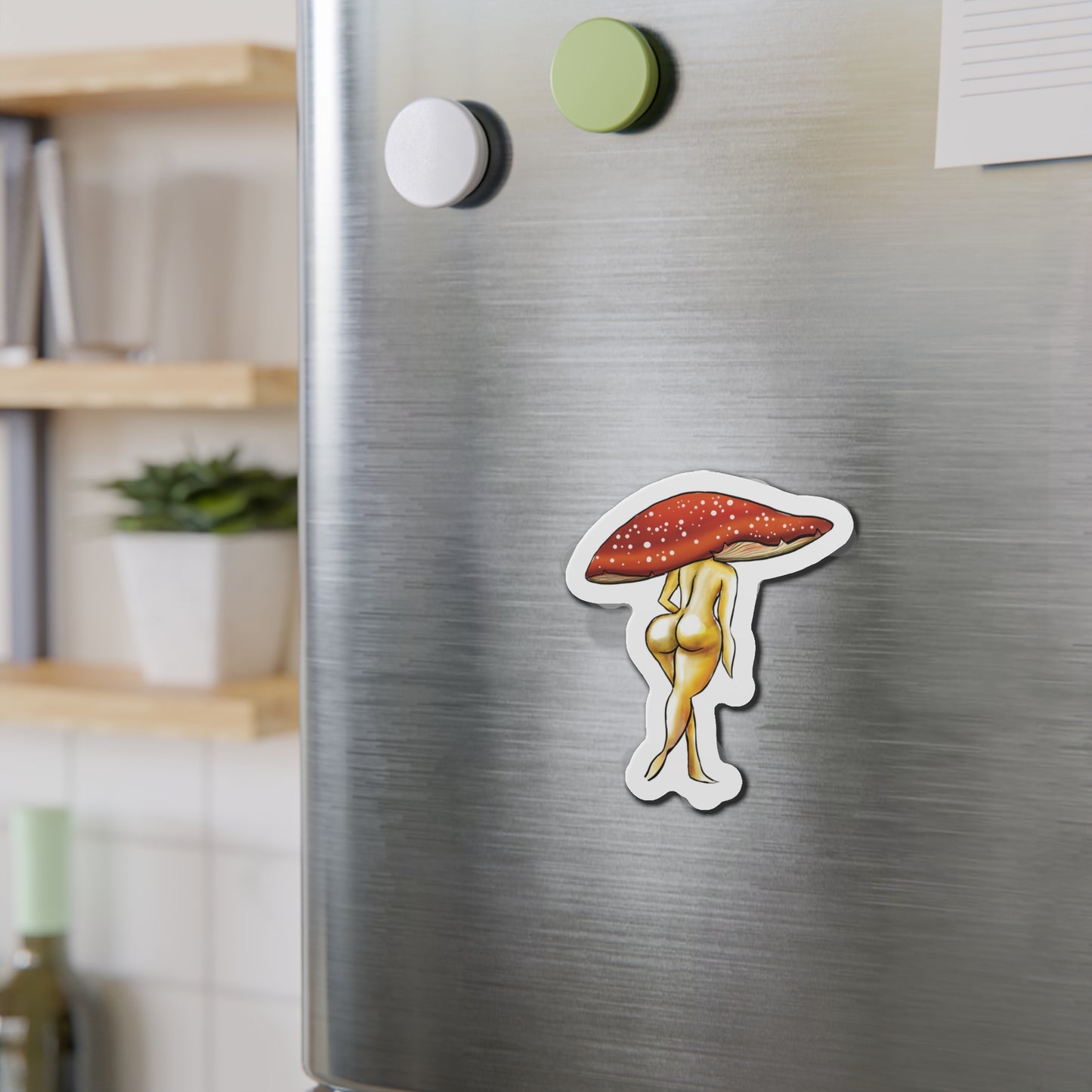 Shroom Lady Fridge Magnet