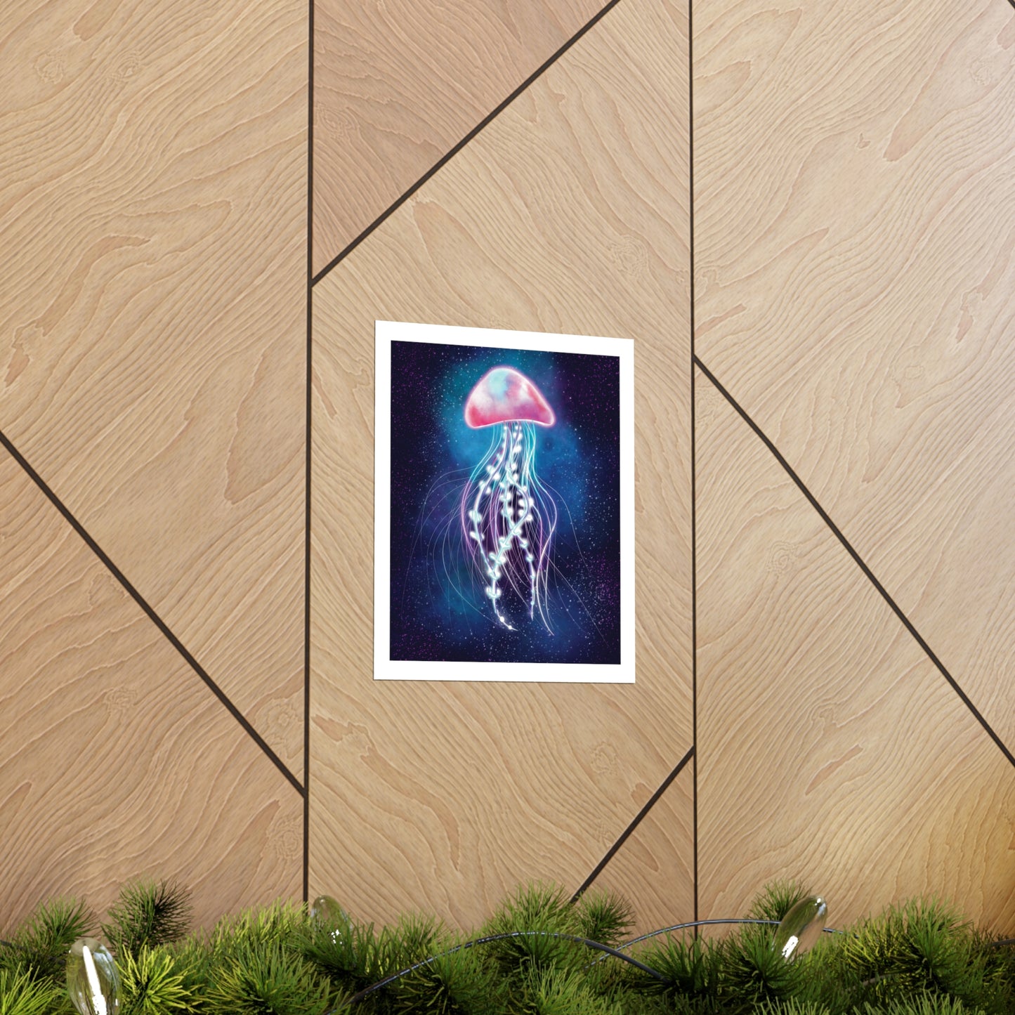 Bioluminescent Jellyfish Poster