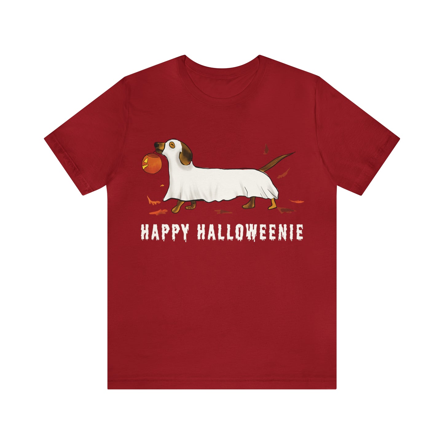 Halloween T Shirt, Cute Halloween Wiener Dog T Shirt, Funny Dog Ghost T Shirt, cute Dog halloween Shirt, gift idea for her, fall shirt