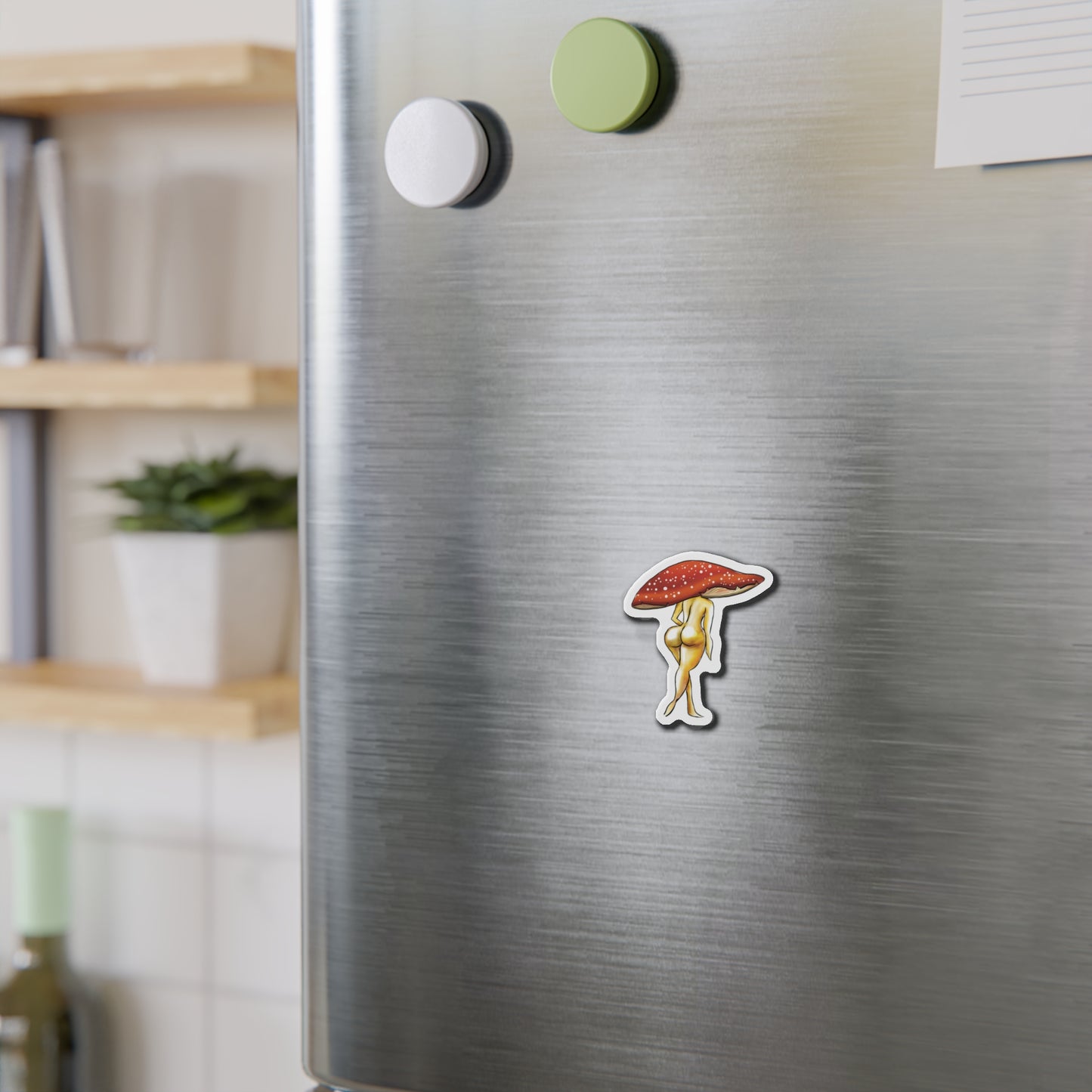 Shroom Lady Fridge Magnet