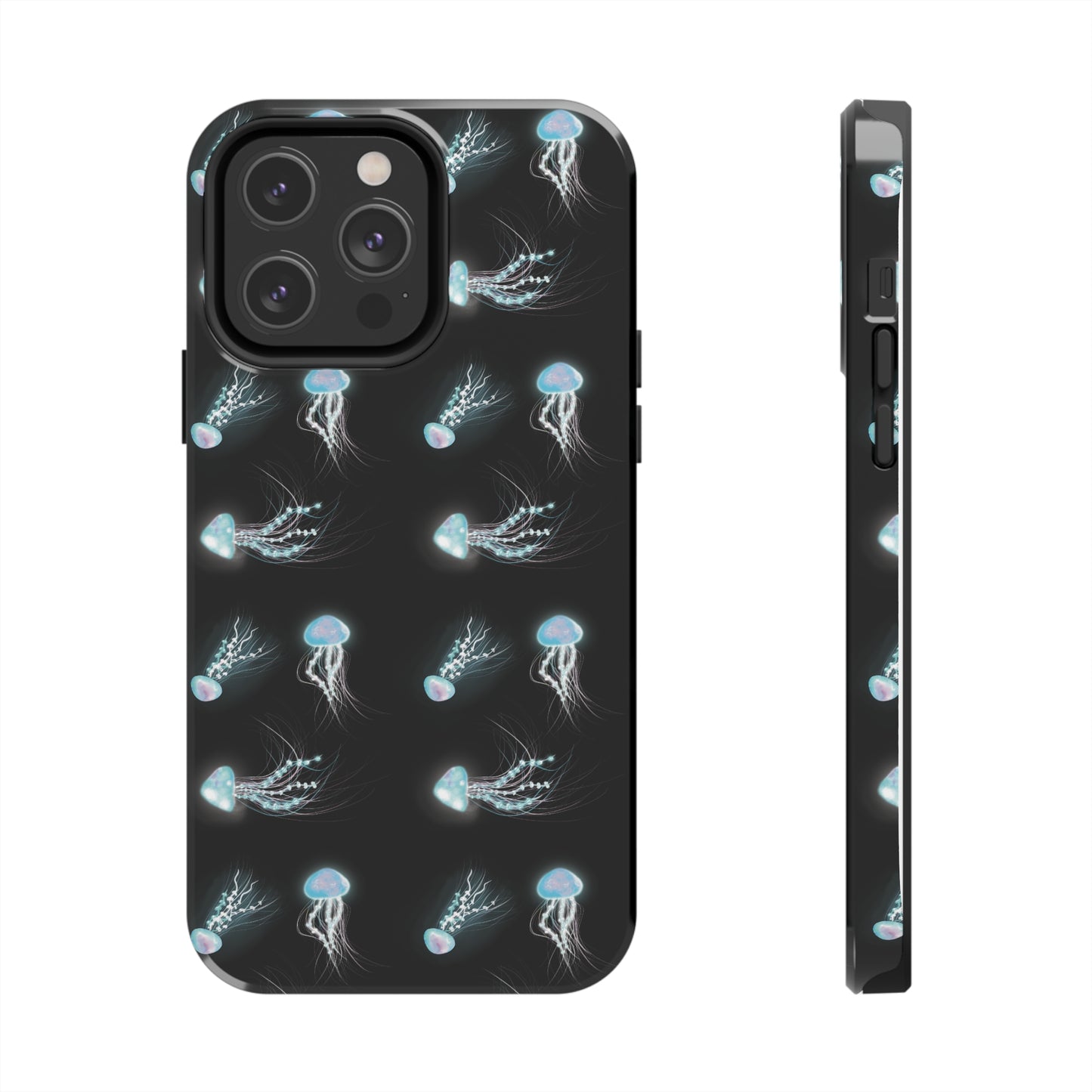 Bioluminescent Jellyfish Phone Case, Cool Trippy Psychedelic Phone Case, Glowing Jellyfish, Bioluminescent Art Cool Phone Case