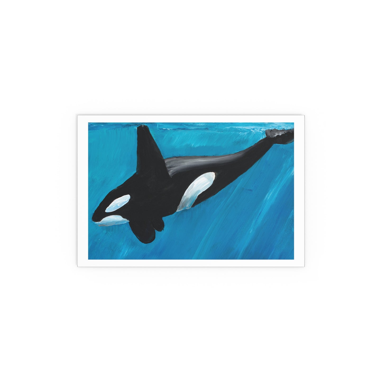 Orca Whale Acrylic Painting Poster Art Print