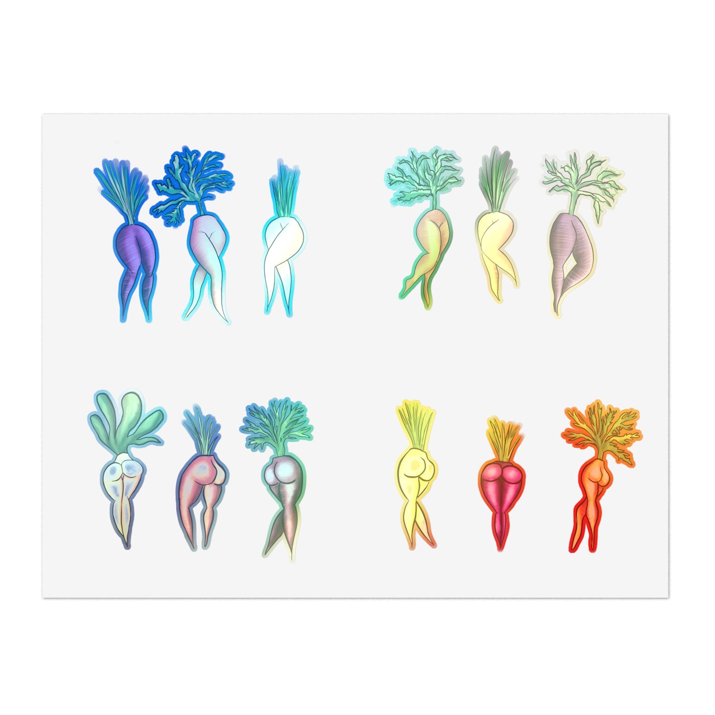 Sexy Veggies Sticker Sheets